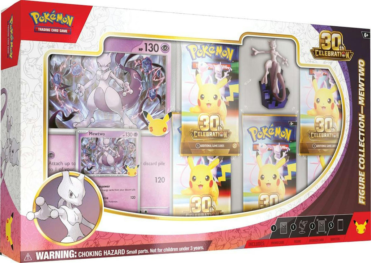 Pokemon TCG 30th Celebration Figure Collection Box (Mew or Mewtwo)