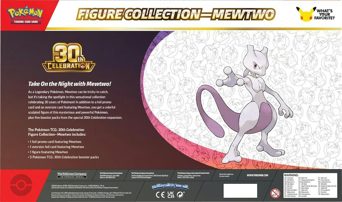 Pokemon TCG 30th Celebration Figure Collection Box (Mew or Mewtwo) image 3