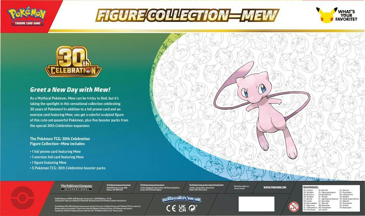 Pokemon TCG 30th Celebration Figure Collection Box (Mew or Mewtwo) image 4