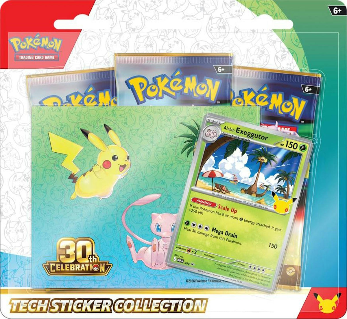 Pokemon TCG 30th Celebration Tech Sticker Collection Blister | Columbia Hobby - Sports Card Boxes - Toploaders - Card Savers.