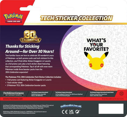 Pokemon TCG 30th Celebration Tech Sticker Collection Blister | Columbia Hobby - Sports Card Boxes - Toploaders - Card Savers.