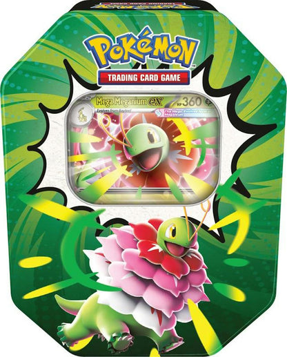 Pokemon Mega Evolution: Ascended Heroes Mega Emboar ex Tin | Columbia Sports Cards | Columbia Hobby - Sports Card Boxes - Toploaders - Card Savers.