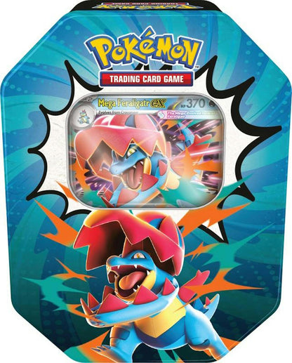 Pokemon Mega Evolution: Ascended Heroes Mega Emboar ex Tin | Columbia Sports Cards | Columbia Hobby - Sports Card Boxes - Toploaders - Card Savers.