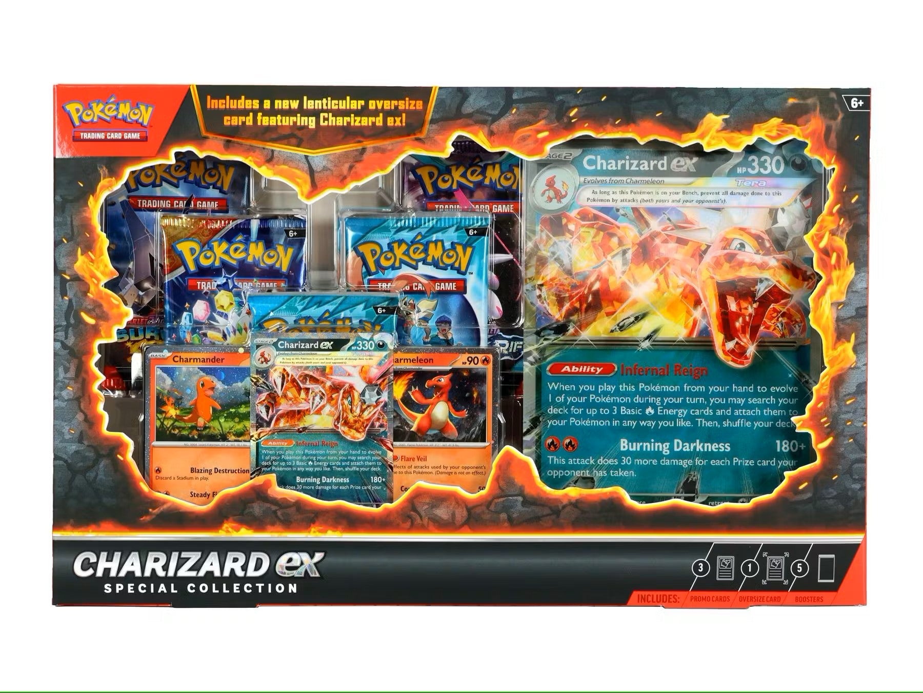 Pokemon Charizard ex Special Collection Box - Columbia Hobby - Sports Card Boxes - Toploaders - Card Savers
