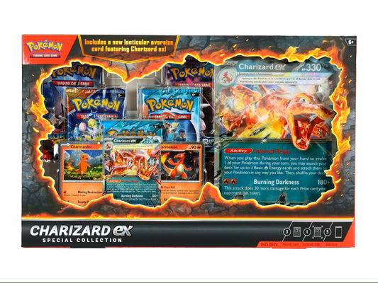 Pokemon Charizard ex Special Collection Box - Columbia Hobby - Sports Card Boxes - Toploaders - Card Savers
