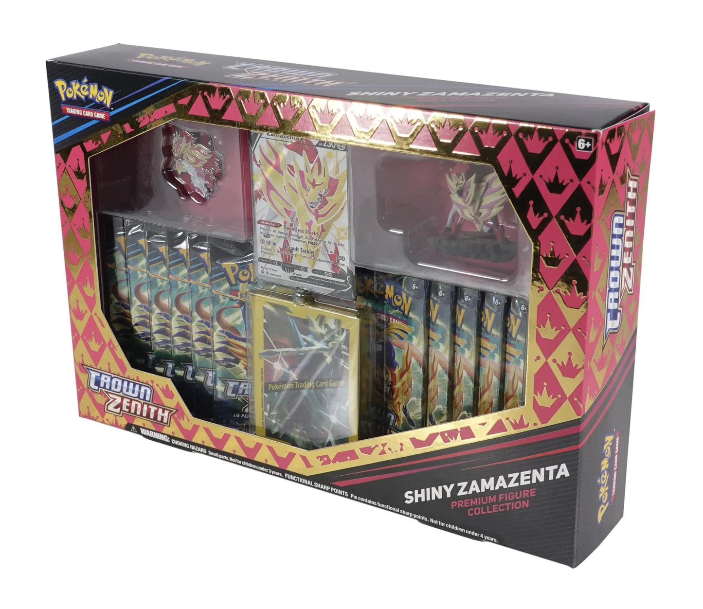 Pokémon Crown Zenith Premium Figure Collection Shiny Zamazenta - RED - Columbia Hobby - Sports Card Boxes - Toploaders - Card Savers