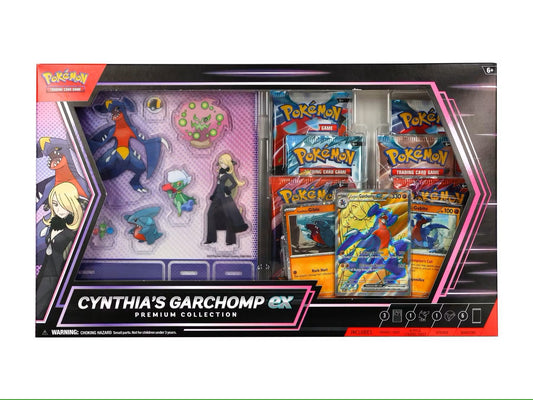 Pokemon Cynthia's Garchomp ex Premium Collection Box - Columbia Hobby - Sports Card Boxes - Toploaders - Card Savers