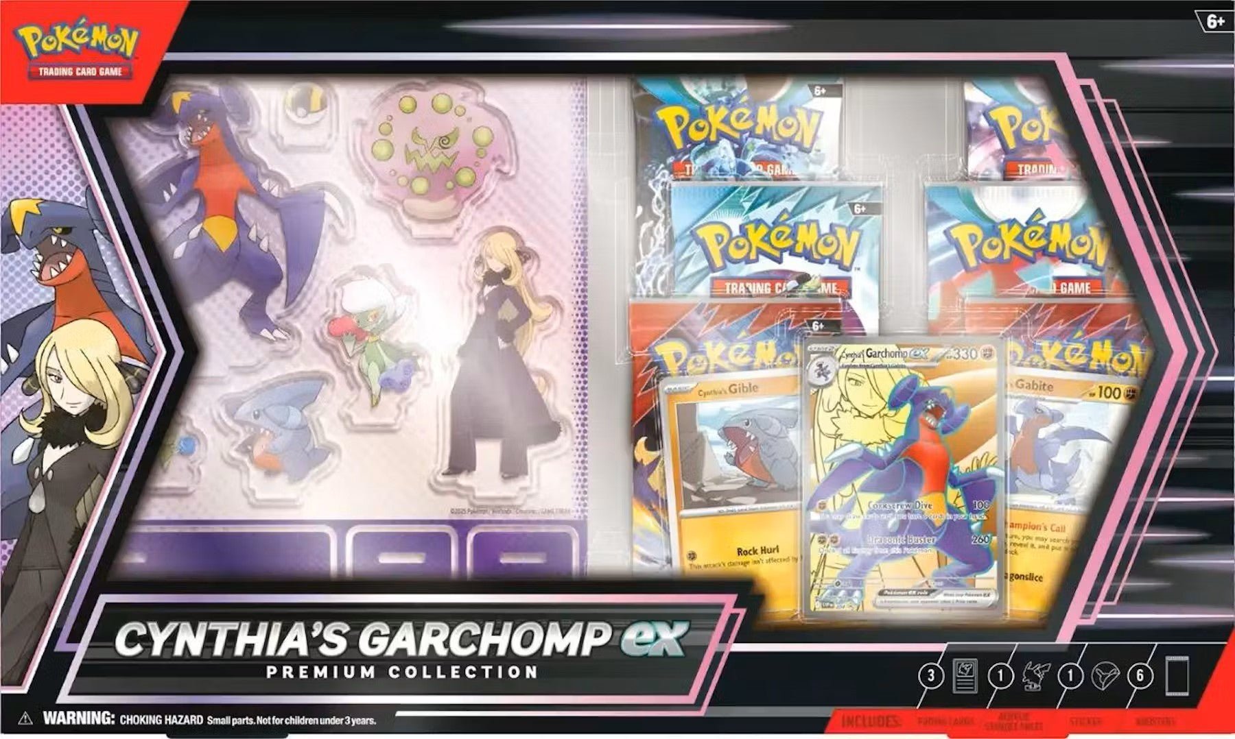 Pokemon Cynthia's Garchomp ex Premium Collection Box - Columbia Hobby - Sports Card Boxes - Toploaders - Card Savers