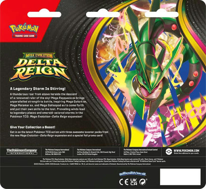 Pokemon TCG Mega Evolution Delta Reign 3-Pack Blister image 2