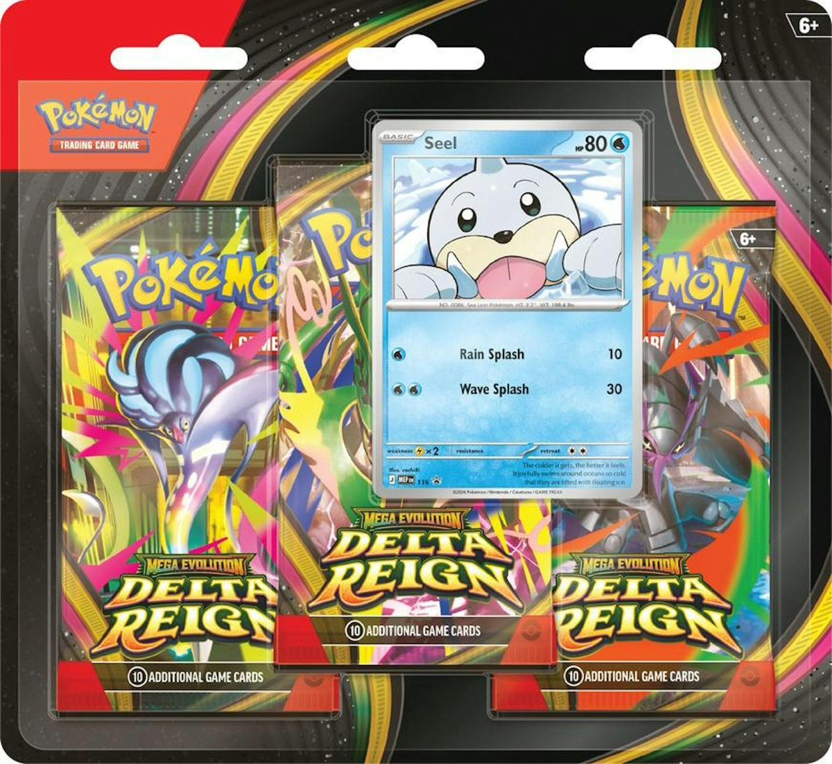 Pokemon TCG Mega Evolution Delta Reign 3-Pack Blister
