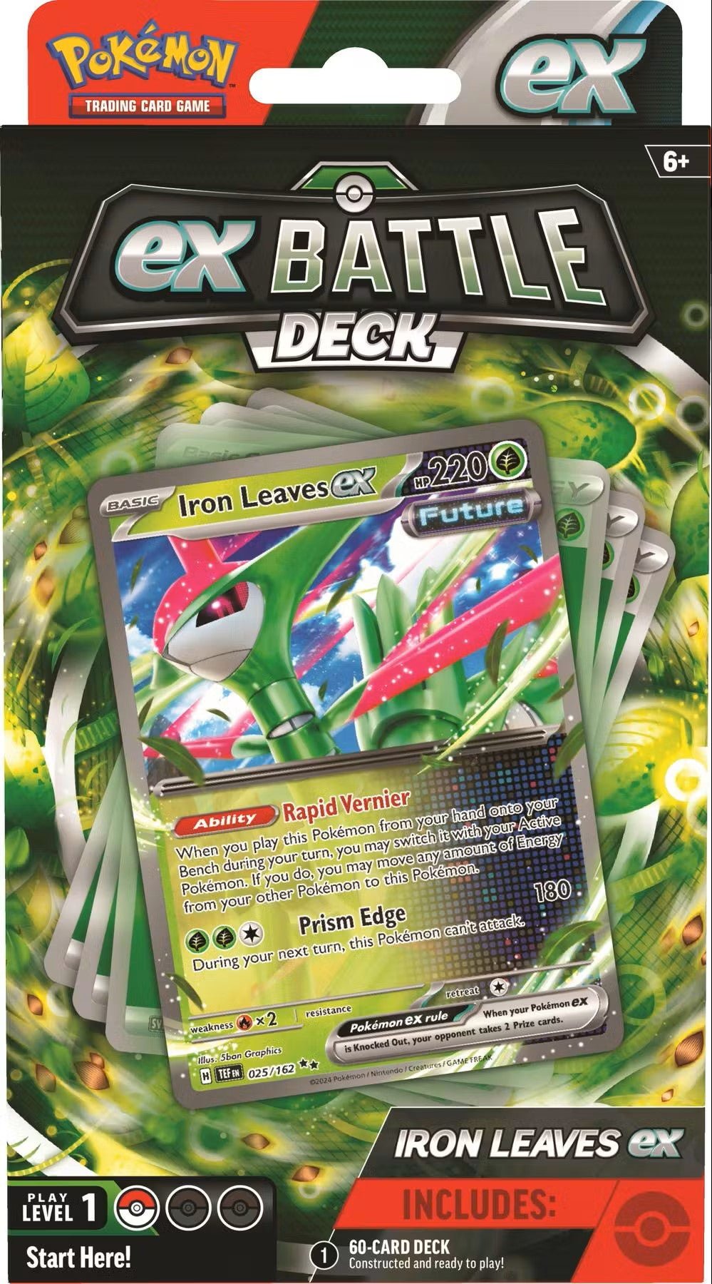 Pokemon Iron Leaves ex Battle Deck Box - Columbia Hobby - Sports Card Boxes - Toploaders - Card Savers