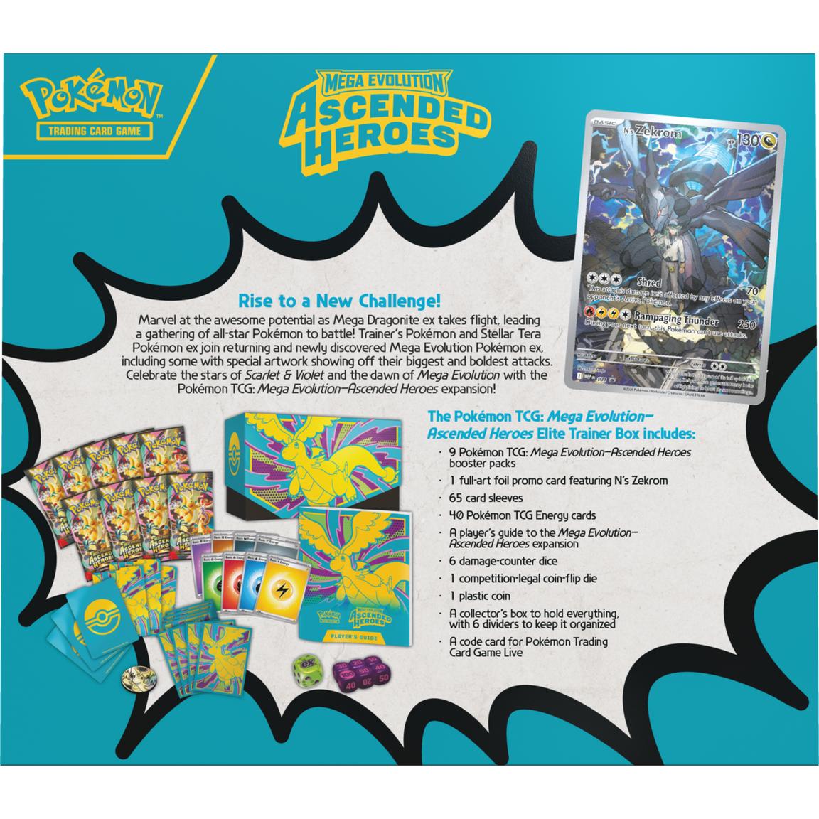 Pokemon Mega Evolution Ascended Heroes Elite Trainer Box | Columbia Sports Cards - Columbia Hobby - Sports Card Boxes - Toploaders - Card Savers