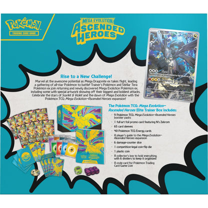 Pokemon Mega Evolution Ascended Heroes Elite Trainer Box | Columbia Sports Cards - Columbia Hobby - Sports Card Boxes - Toploaders - Card Savers
