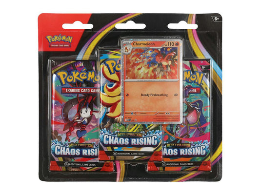 Pokemon Mega Evolution: Chaos Rising 3 - Pack Blister | Columbia Sports Cards - Columbia Hobby - Sports Card Boxes - Toploaders - Card Savers