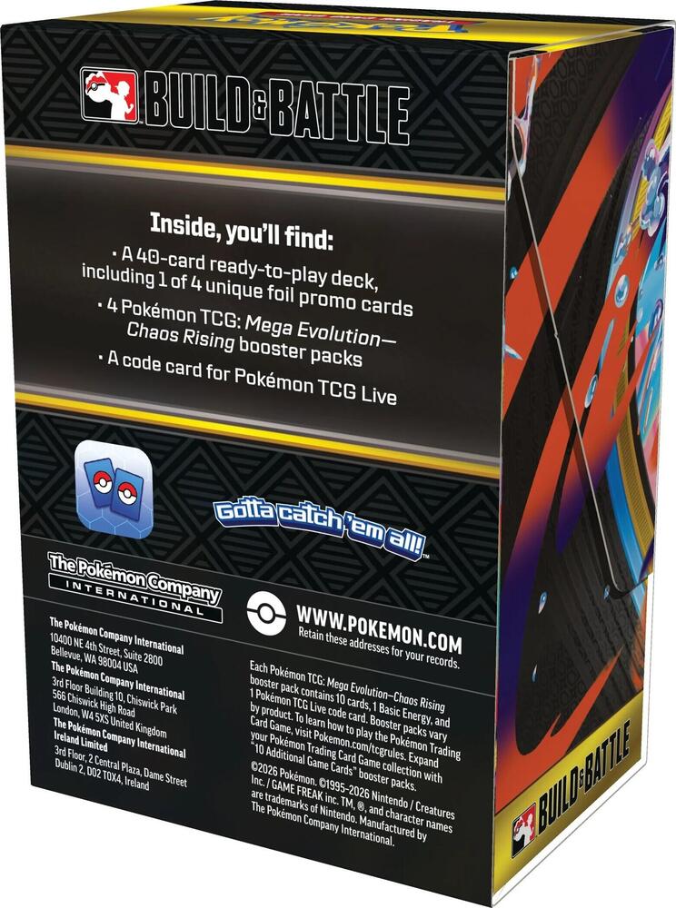 Pokemon Mega Evolution Chaos Rising Build & Battle Box