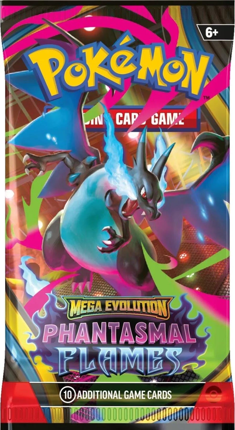 Pokémon Mega Evolution Phantasmal Flames Booster Bundle (6 Packs) - Columbia Hobby - Sports Card Boxes - Toploaders - Card Savers