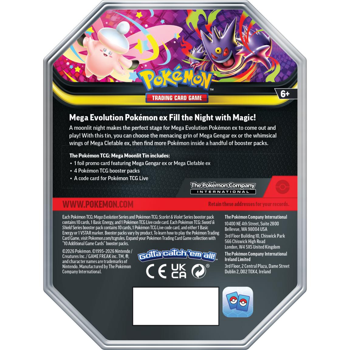 Pokemon Mega Moonlit Tin | Columbia Sports Cards