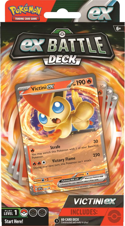 Pokemon Miraidon ex / Victini ex Battle Deck Box - Columbia Hobby - Sports Card Boxes - Toploaders - Card Savers