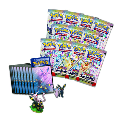Pokémon Prismatic Evolutions Premium Figure Collection Box – Espeon & Umbreon | Columbia Sports Cards - Columbia Hobby - Sports Card Boxes - Toploaders - Card Savers