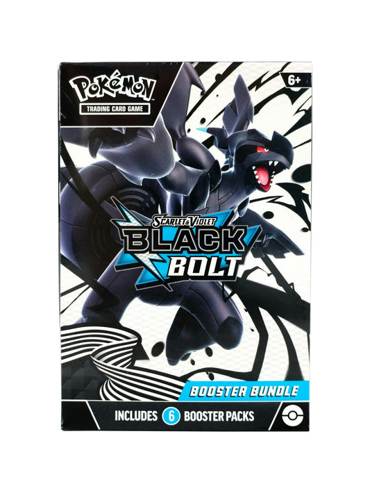 Pokémon Scarlet & Violet: Black Bolt 6 - Pack Booster Bundle (pre - sale) - Columbia Hobby - Sports Card Boxes - Toploaders - Card Savers