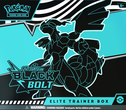 Pokémon Scarlet & Violet: Black Bolt Elite Trainer Box | Columbia Sports Cards & More - Columbia Hobby - Sports Card Boxes - Toploaders - Card Savers