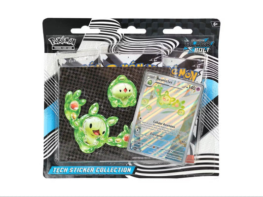 Pokemon Scarlet & Violet: Black Bolt Tech Sticker Collection Pack – Columbia Sports Cards & More - Columbia Hobby - Sports Card Boxes - Toploaders - Card Savers
