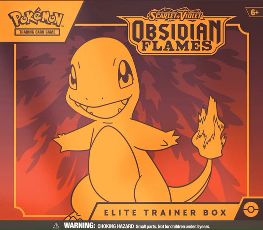 Pokemon Scarlet & Violet Obsidian Flames Elite Trainer Box - Columbia Hobby - Sports Card Boxes - Toploaders - Card Savers