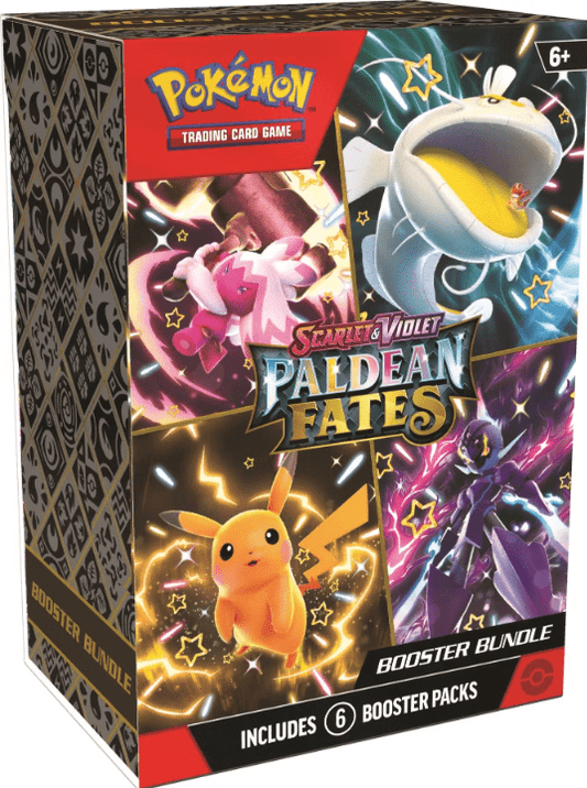 Pokemon Scarlet & Violet Paldean Fates Booster Bundle - Columbia Hobby - Sports Card Boxes - Toploaders - Card Savers