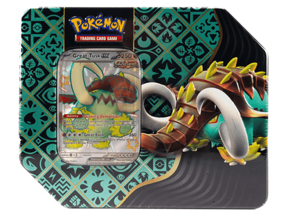 Pokemon Scarlet & Violet Paldean Fates Tin - Columbia Hobby - Sports Card Boxes - Toploaders - Card Savers