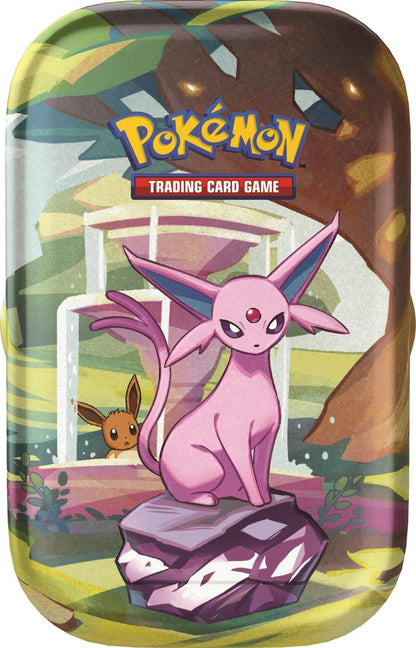 Pokemon Scarlet & Violet Prismatic Evolutions Mini Tin - Columbia Hobby - Sports Card Boxes - Toploaders - Card Savers