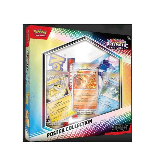 Pokemon Scarlet & Violet Prismatic Evolutions Poster Collection Box - Columbia Hobby - Sports Card Boxes - Toploaders - Card Savers