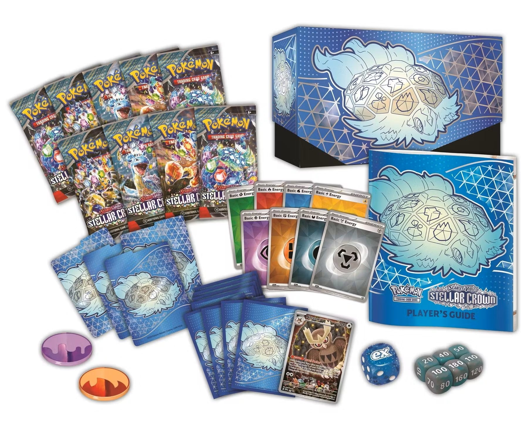 Pokemon Scarlet & Violet: Stellar Crown Elite Trainer Box - Columbia Hobby - Sports Card Boxes - Toploaders - Card Savers