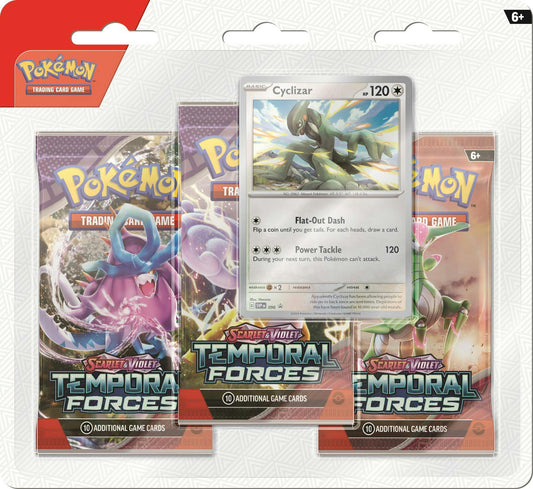 Pokemon Scarlet & Violet: Temporal Forces 3 - Booster Pack Blister - Columbia Hobby - Sports Card Boxes - Toploaders - Card Savers