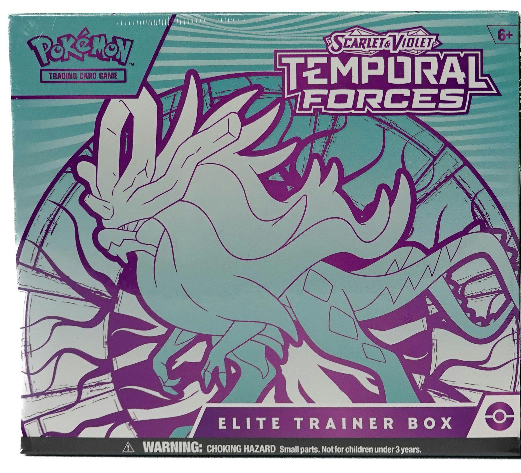 Pokemon Scarlet & Violet: Temporal Forces Elite Trainer Box - Columbia Hobby - Sports Card Boxes - Toploaders - Card Savers