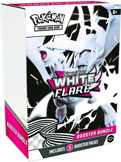 Pokémon Scarlet & Violet: White Flare 6 - Pack Booster Bundle (Pre - Sale) - Columbia Hobby - Sports Card Boxes - Toploaders - Card Savers