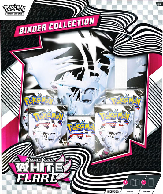 Pokémon Scarlet & Violet: White Flare Binder Collection Box | Columbia Sports Cards & More - Columbia Hobby - Sports Card Boxes - Toploaders - Card Savers