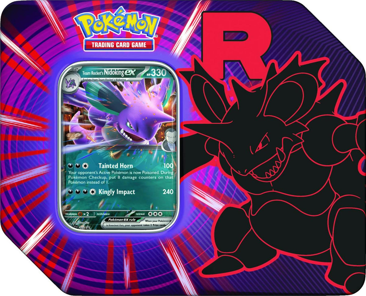 team rocket's pokemon cards Pokemon Team Rocket Tin | Columbia Sports Cards – Columbia Hobby - Sports  Card Boxes - Toploaders