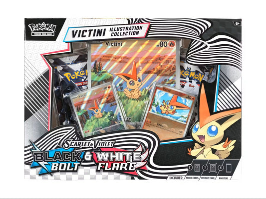 Pokemon Unova Victini Illustration Collection Box (Black Bolt / White Flare) – Columbia Sports Cards & More - Columbia Hobby - Sports Card Boxes - Toploaders - Card Savers