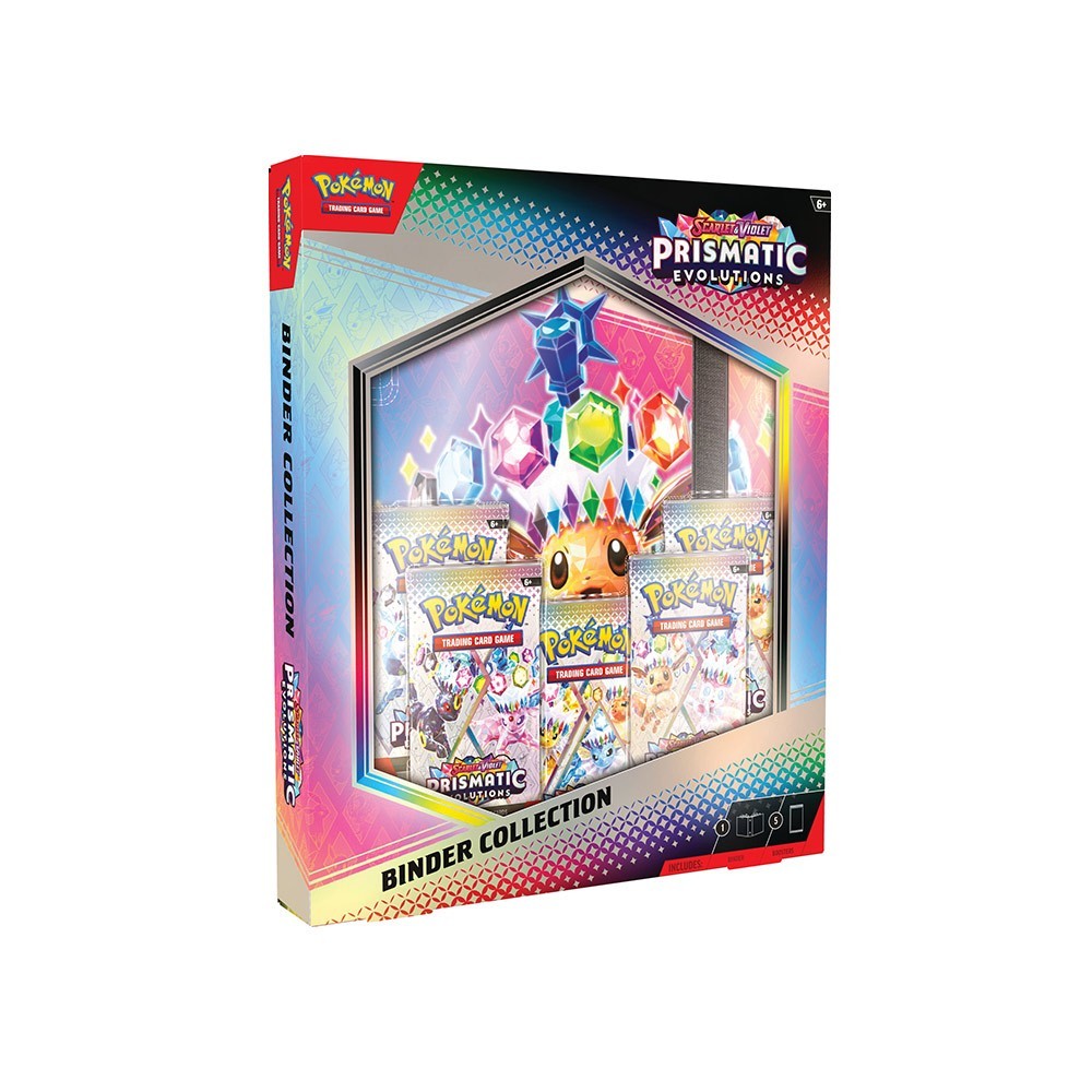 Pokemon Scarlet & Violet Prismatic Evolutions Binder Collection Box