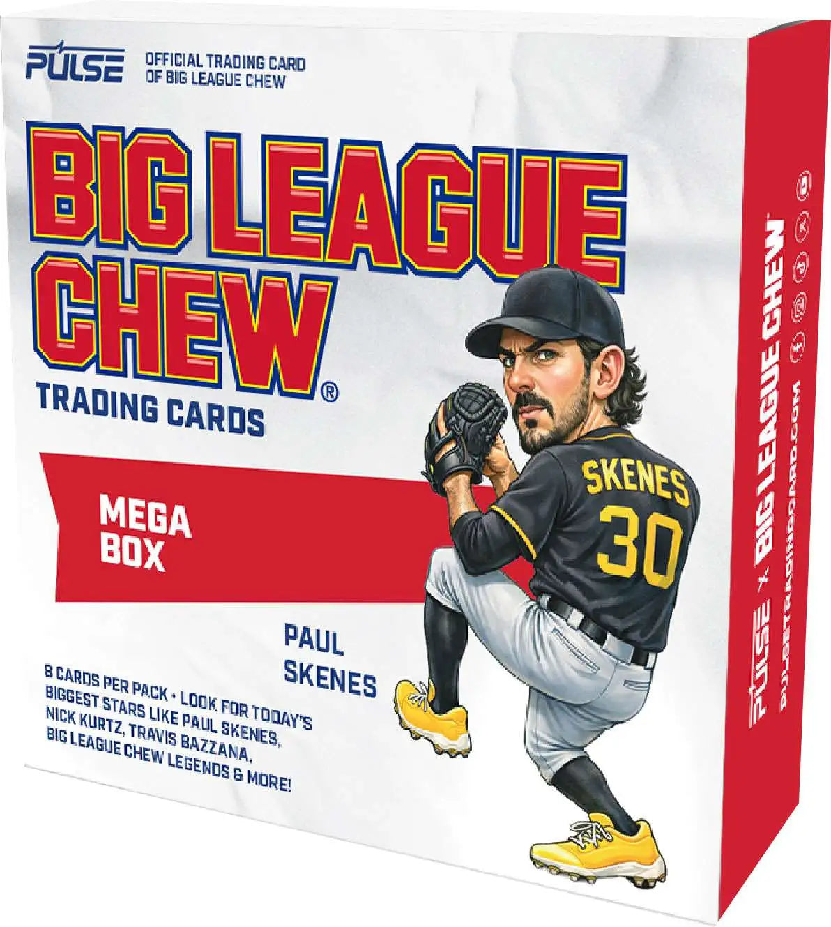 2026 Pulse x Big League Chew Baseball Mega Box
2026 Pulse x Big League Chew Baseball autograph card
2026 Pulse x Big League Chew Baseball numbered card
2026 Pulse x Big League Chew Roman Anthony baseball card
2026 Pulse x Big League Chew Paul Skenes baseball card
2026 Pulse x Big League Chew Nick Kurtz baseball card
2026 Pulse x Big League Chew Trey Yesavage baseball card