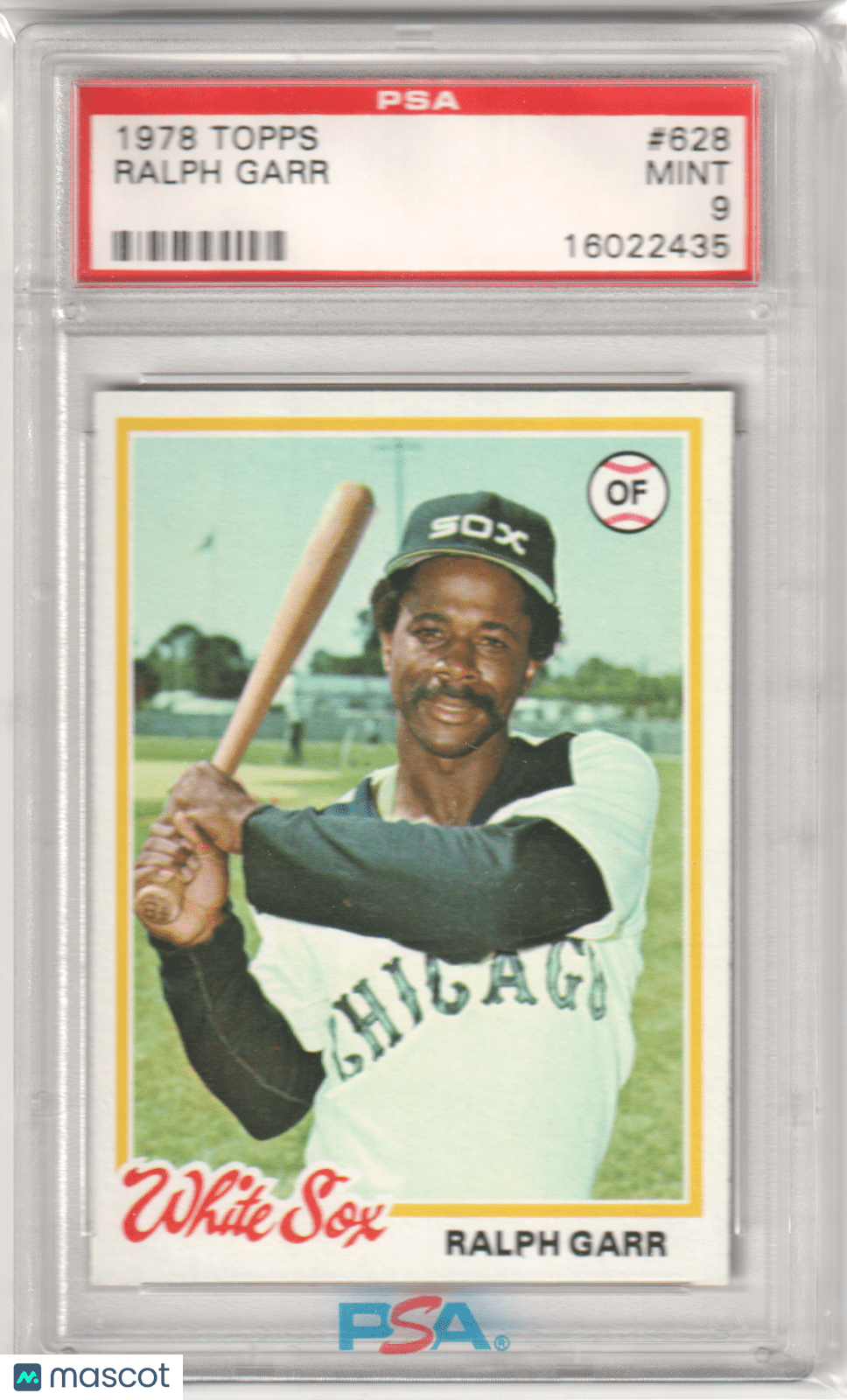 RALPH GARR 1978 Topps 628 PSA 9 MINT - BRAVES - Columbia Hobby - Sports Card Boxes - Toploaders - Card Savers