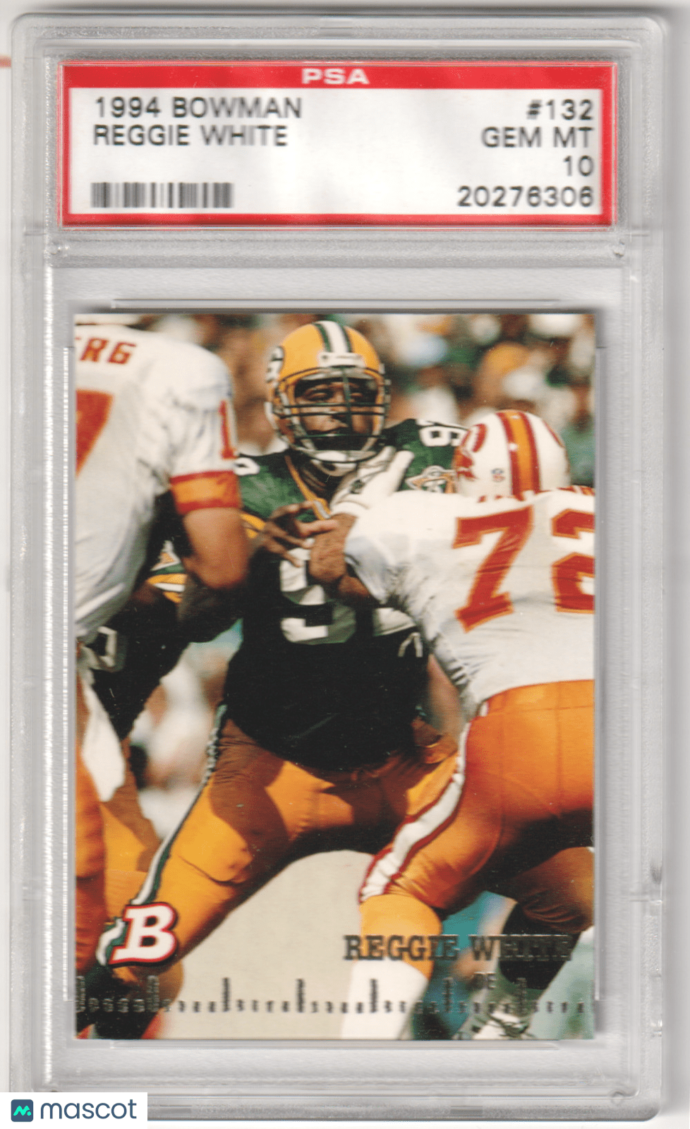 REGGIE WHITE 1994 Bowman 132 PSA 10 GEM MINT - PACKERS - Columbia Hobby - Sports Card Boxes - Toploaders - Card Savers