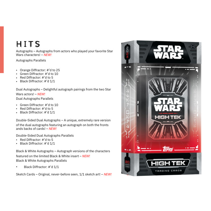 2024 Topps Star Wars Hi-Tek Hobby Box