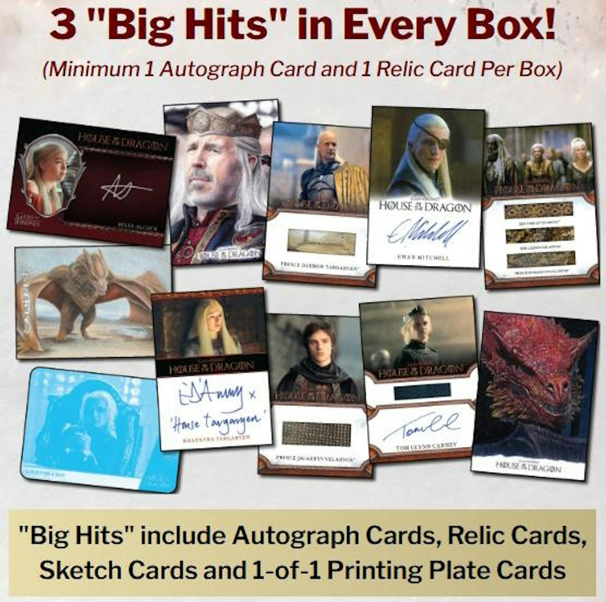 2026 Rittenhouse House of the Dragon Series 2 Hobby Box sell sheet 1