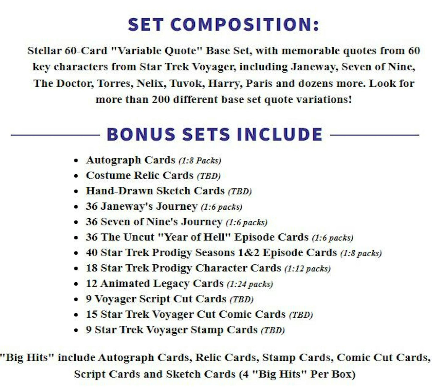 2026 Rittenhouse Star Trek Voyager Archives & Inscriptions Hobby Box | Columbia Sports Cards | Columbia Hobby - Sports Card Boxes - Toploaders - Card Savers.