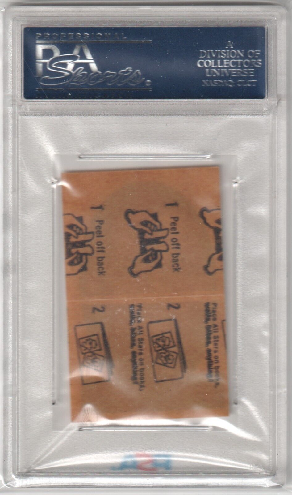 ROBERTO CLEMENTE 1963 Topps Peel - Offs Instruction Back PSA 7 NM - PIRATES - Columbia Hobby - Sports Card Boxes - Toploaders - Card Savers