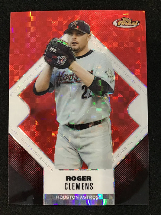 Roger Clemens 2006 Topps Finest Red Xfractor /250 #26 SP Astros - Columbia Hobby - Sports Card Boxes - Toploaders - Card Savers