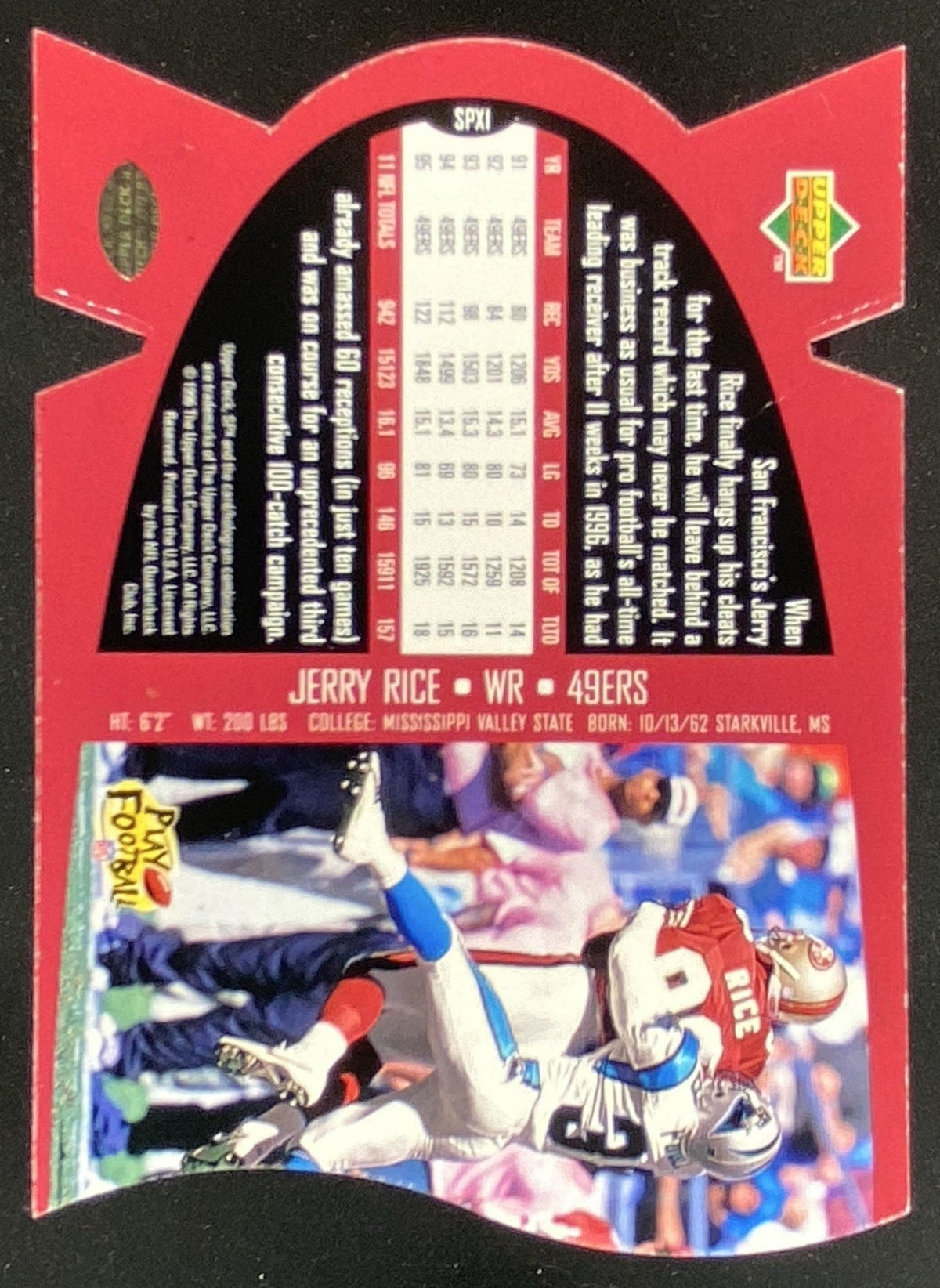 1997 SPx Jerry Rice #SPX80 trading card