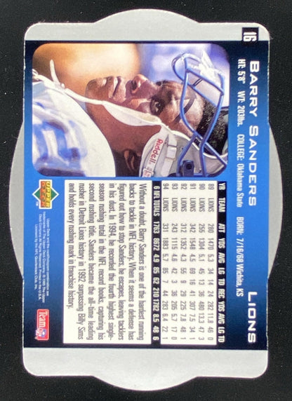 1996 SPx Barry Sanders #16 trading card