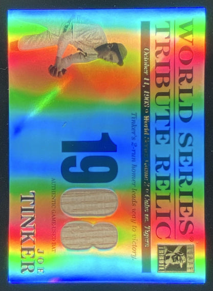 2003 Topps Tribute World Series Joe Tinker #TR-JT trading card
